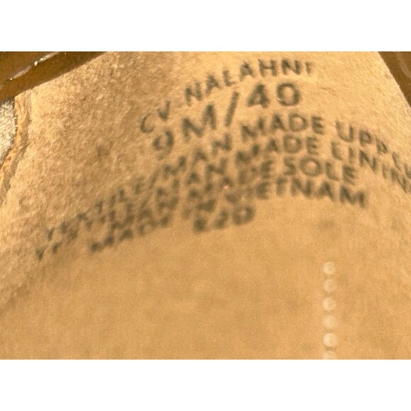 Crown Vintage Shoes Women 9M Metallic Gold Mary Jane Flats Mesh Breathable Strap - Picture 12 of 13